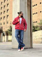 Diamond Quilted Crystal Bomber Jacket