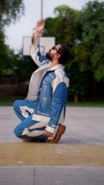 Blue and white Denim Jacket & Pant - Image 2
