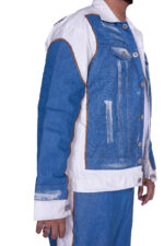 Blue and white Denim Jacket & Pant - Image 7